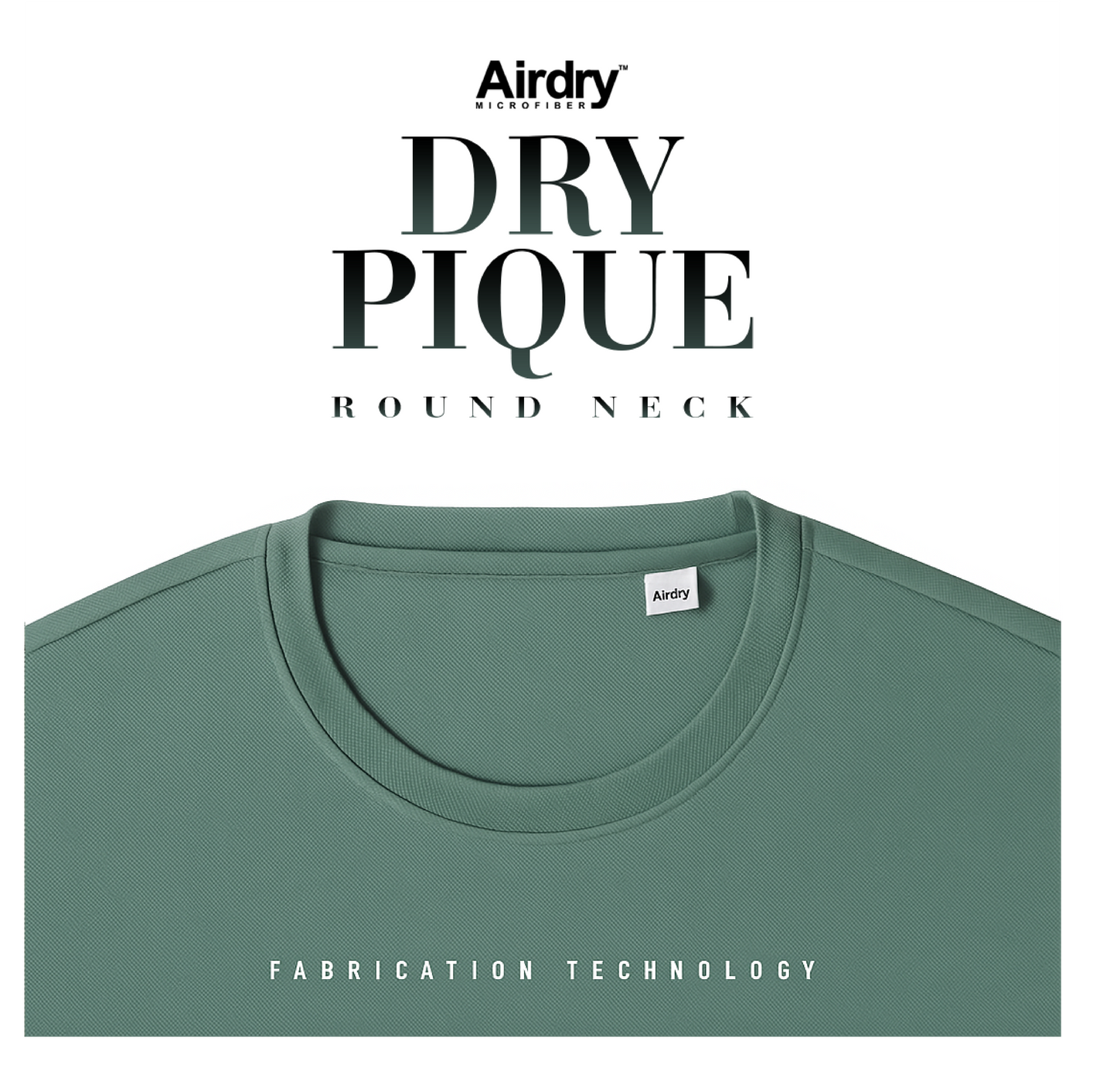 Airdry D'Pique Round Neck